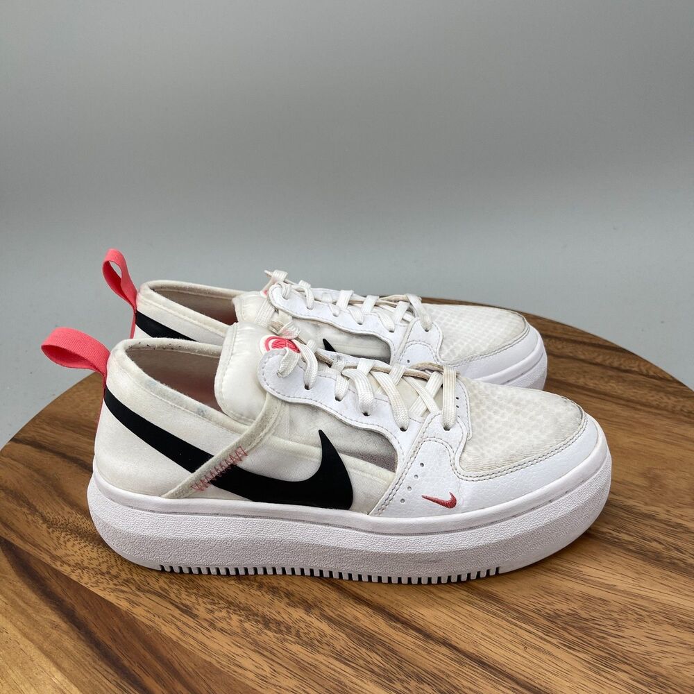 Nike Court Vision Alta TXT Shoes Womens Size 7 White Running Comfort Walking Gym